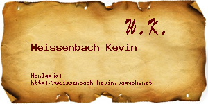 Weissenbach Kevin névjegykártya